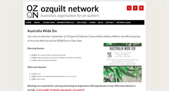 Desktop Screenshot of ozquiltnetwork.org.au