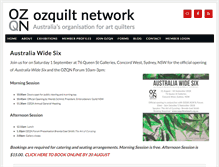 Tablet Screenshot of ozquiltnetwork.org.au